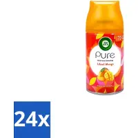 Air Wick 24 x – Luchtverfrisser Navulling – Island Mango – 250 ml - Luchtverfrisser - Tropische Geur - Mango Geur - Geur Neutralisatie - Frisse Geur