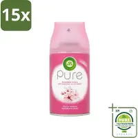 Air Wick 15 x - Luchtverfrisser Navulling - Kersenbloesem - Automatische Spray - 250 ml - Grootverpakking - Kersenbloesem - Essentiële Oliën - Geur - Geurverspreiding - Fris