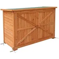 Markenlos tuinhuis van hout - Multifunctionele opbergruimte voor tuingereedschap