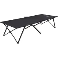 Famanu Lounger Vilko Deluxe – Ligbed – Tuinstoel – Loungebank – Zwart – 206 x 45 x 75 cm