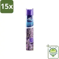 At Home 15 x - Scents Of Nature - Luchtverfrisser - Geïnspireerd Door Natuur - 400 ml - Grootverpakking - Luchtverfrisser - Natuurlijke Geur - Lavendel - Geur Neutraliseren - Frisse Geur