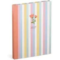Lannoo Flowers Desk Agenda 2027 Pattern