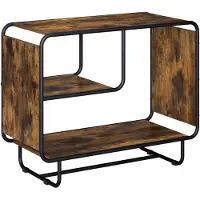 vidaXL Dressoir Gerookt eiken 80 x 37,5 x 64,5 cm Bewerkt hout
