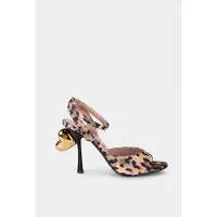 Moschino Goatskin Sandals Brown Size: 40 | Pumps Outlet | Dames | Zwart