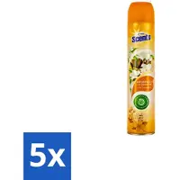 At Home 5 x – Luchtverfrisser Spray – Sandalwood – Warm & Houtachtig - 400 ml - Luchtverfrisser - Sandalwood - Jasmijn - Geurneutralisatie - Warme Geur