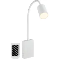 Briloner Smooth - Wandlamp oplaadbaar binnen - leeslamp op accu - dimbaar wandverlichting - USB-C - warm wit licht - 36 uur accu - wit