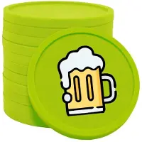 Combicraft Biermunten / Consumptiemunten Lime groen - Ø29mm enkelzijdig bedrukt - 100 stuks