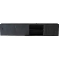 Giga Meubel Zwevend Tv-meubel Zen Zwart 200cm 3-deurs