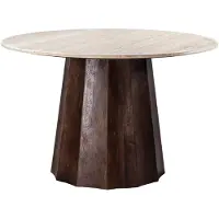 Giga Meubel Eettafel Lucio Bruin Travertin 150cm