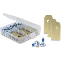 DeLOCK Replacement Blades with Titanium Coating suitable for Husqvarna / Gardena / Segway Robotic Lawn Mowers 30 pieces