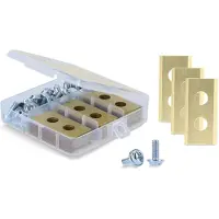 DeLOCK Replacement Blades with Titanium Coating suitable for Worx Landroid Robotic Lawn Mowers 30 pieces