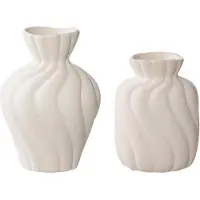 Nest of Nora Vazen set van 2 - Keramiek - Wit