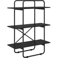 vidaXL Boekenplank 3-laags 60 x 35 x 105 cm PB Zwart eiken