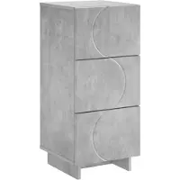 vidaXL Dressoir Betongrijs 33.5 x 34.5 x 75 cm Bewerkt hout