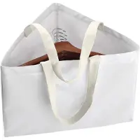LONGZIMING - Kledinghanger Opbergtas – Organizer voor Kledinghangers en Broekhangers – Driehoekige Opbergzak – Ruimtebesparend – Voor Kledingkast – 1 Stuk