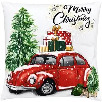 Clayre & Eef Sierkussen 45x45 cm Beige Polyester Kerst
