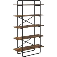 vidaXL Boekenplank 5-laags 100 x 35 x 175,5 cm PB Gerookt eiken