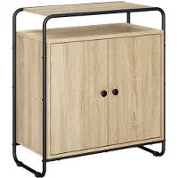 vidaXL Dressoir Sonoma Eiken 68 x 35 x 75 cm Bewerkt hout
