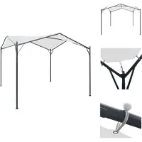 vidaXL Paviljoen 3x3x2,6 m, wit, 180 g/m² - Paviljoenen & feesttenten