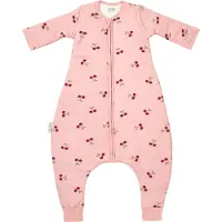 Meyco Baby Cherry Slaapoverall Jumper - Afritsbare Mouwen - Soft Rose - 80cm - 2.5 TOG