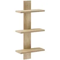 vidaXL Wandplank Sonoma Eiken 30 x 13.5 x 64.5 cm Bewerkt hout