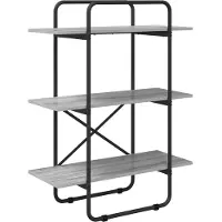 vidaXL Boekenplank 3-laags 60 x 35 x 105 cm PB Grijs Sonoma