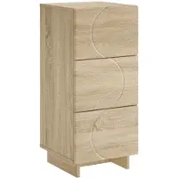 vidaXL Dressoir Sonoma Eiken 33.5 x 34.5 x 75 cm Bewerkt hout
