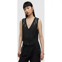 AllSaints Atlas Waistcoat Black Size: 8 | Vests Outlet | Dames | Zwart