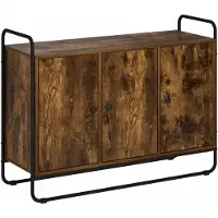 vidaXL Dressoir Gerookt eiken 102 x 35 x 75 cm Bewerkt hout