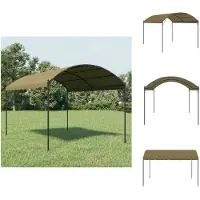 vidaXL Paviljoen 4x3x2,6 m, taupekleurig, 180 g/m² - Paviljoenen & feesttenten