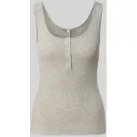 Pieces slim fit tanktop van mix van biologisch katoen model 'KITTE'
