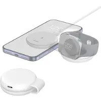 IMoshion 2-in-1 Draadloze Reisoplader 25W - iPhone / AirPods / Apple Watch - Qi2.2 - Wit