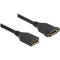 DeLOCK DisplayPort inbouwadapter (v-v) - versie 1.2 (4K 60Hz) / zwart - 0,30 meter