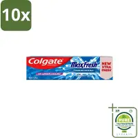 Colgate 10 x Tandpasta Maxfresh Coolmint 100 ml - Grootverpakking - Tandpasta - Frisse Adem - Mondhygiëne - Cariës Bestrijden - Tandplak Verwijderen