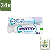 Sensodyne - Tandpasta - Proglasur Gentle Whitening - Verheldert Glazuur - 75 ml - Voordeelverpakking - 24 stuks - Tandpasta voor tanderosie - Tandpasta voor gezond glazuur