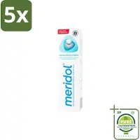 Meridol 5 x Tandpasta Tandvleesbescherming 75 ml - Grootverpakking - Tandpasta - Tandvlees - Geïrriteerd Tandvlees - Mondgezondheid - Antibacterieel