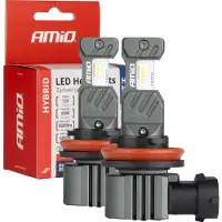Amio LED H8/H9/H11 Koplampen/Mistlampen Hybrid series Wit 6000K - 5600LM Canbus 60W