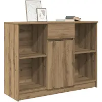 vidaXL Dressoir lade 101x35x76 cm spaanplaat artisanaal eikenkleurig