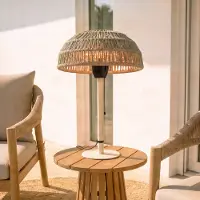 LUCANDE Calenza terrasverwarmer, beige, hoogte 70 cm, 1.500 W, aluminium - , Calenza, Beige, Metaal, Modern