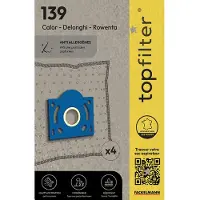Top Filter Set van 4 stofzuigerzakken voor Rowenta TopFilter Premium