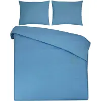 DoubleDry Dekbedovertrek 100% natuurlijk katoen eenpersoons 140x200/220 cm + 1