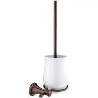 Nimco Lada - Toiletborstel voor wandmontage met houder, wit/koper LA 19094K-80