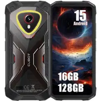 Cubot KingKong Mini 4 Smartphone, robuust, 4,7" HD+ scherm met 90Hz, 6GB RAM + 10GB virtueel geheugen, 128GB intern geheugen, Android 15, IP68/IP69K, MIL-STD-810H, NFC, 48MP camera, zwart