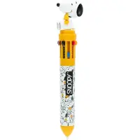 Snoopy 10-kleurige balpen - - Snoopy - PVC - Middelgrote punt - Navulbaar