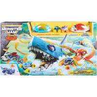 Spin Master Monster Jam - Mini Jams Megalodon Squid Takedown Speelset met Exclusieve Megalodon en Monster Manta Mini Monster Trucks - Lanceeractie Speelset - Vanaf 3 Jaar