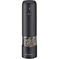 Zassenhaus pepermolen KÖLN, USB, elektrisch, 14 cm, zwart, artikelnummer 33137, EAN 4006528033137