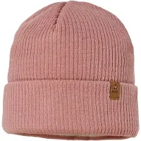 Maximo - Kid's Rippen Mütze m. Umschlag - Muts 53 cm, roze
