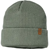 Maximo - Kid's Rippen Mütze m. Umschlag - Muts 55 cm, olijfgroen