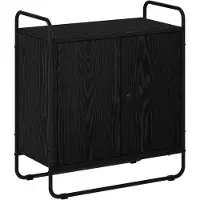 vidaXL Dressoir Zwart eiken 68 x 35 x 75 cm Bewerkt hout