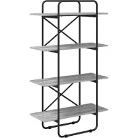 vidaXL Boekenplank 4-laags 60 x 35 x 140 cm PB Grijs Sonoma